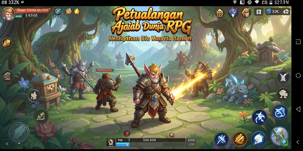 Screenshot gameplay 33ZK menunjukkan aksi seru dalam dunia RPG.