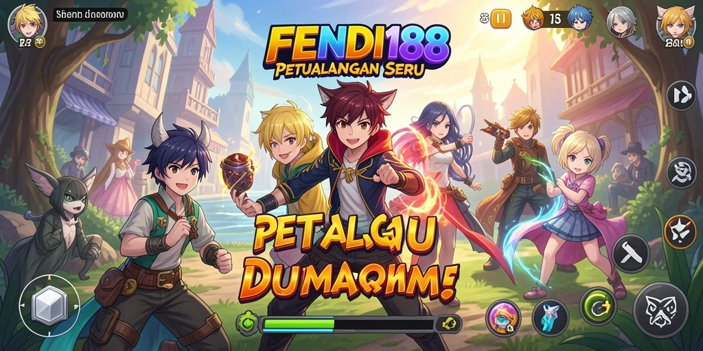 Tampilan gameplay seru FENDI188 dalam dunia Anime.