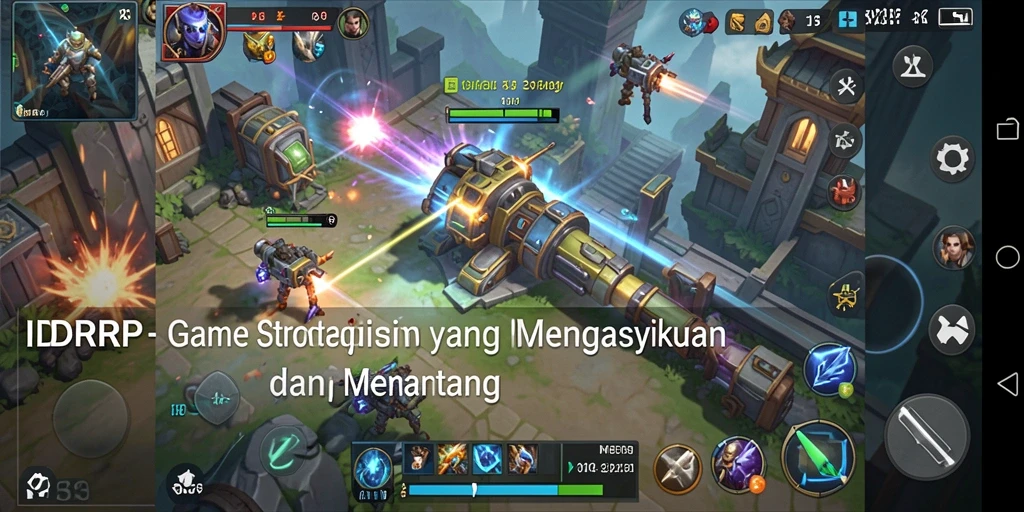 Tampilan gameplay seru dalam IDRRP yang penuh strategi.