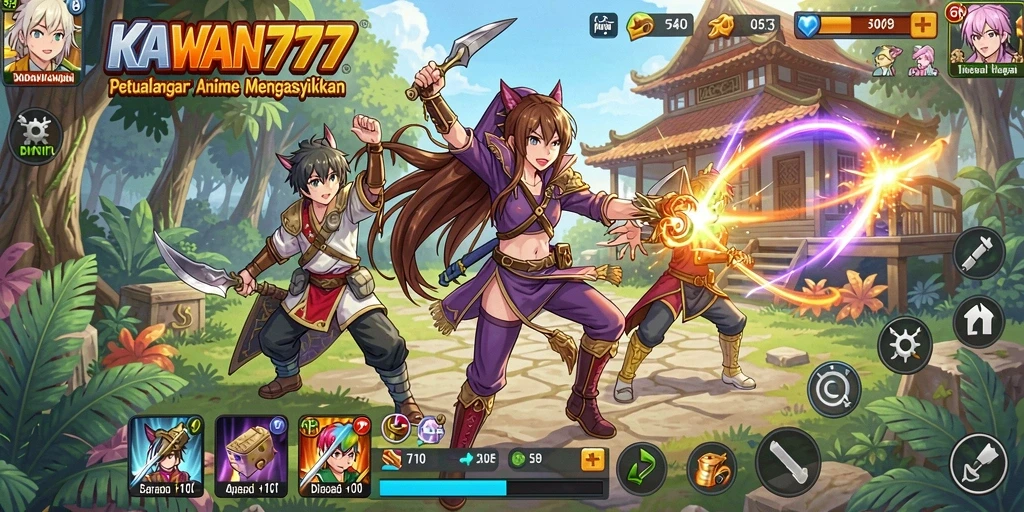 Tampilan gameplay KAWAN777 yang penuh aksi dan visual menakjubkan.