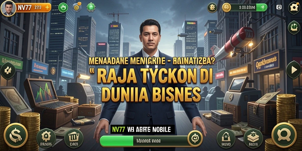 Gameplay NV77 menampilkan strategi bisnis yang menantang dan menarik.