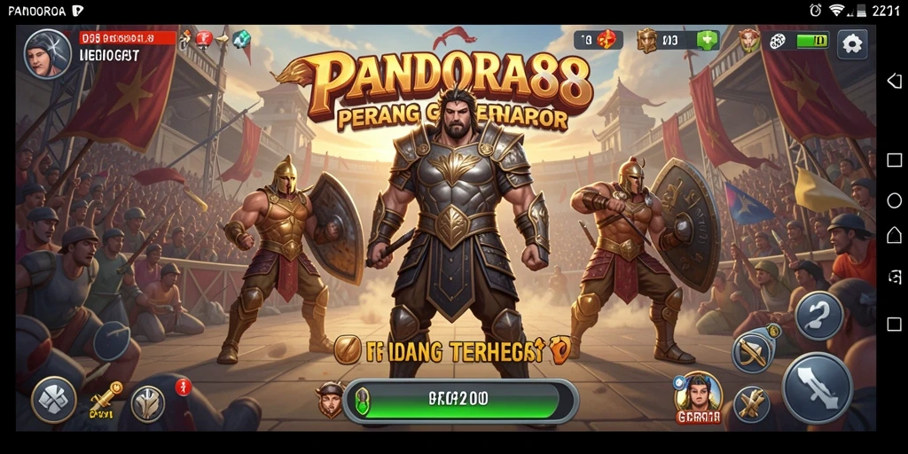 Tampilan seru pertarungan di PANDORA88 yang mendebarkan.