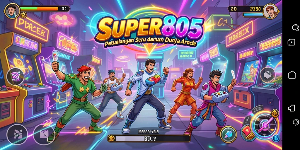 Tampilan menarik dari gameplay SUPER805 yang seru dan menantang.