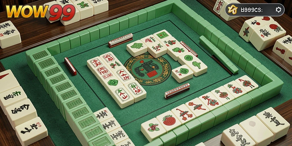 Tampilan gameplay WOW99 yang seru dan menantang dalam Mahjong.